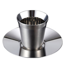 Load image into Gallery viewer, Espresso Mugs 80ml 160ml Set of 2 ,Stainless Steel Espresso Cups Set, Insulated Tea Coffee Mugs Double Wall Cups Dishwasher Safe
