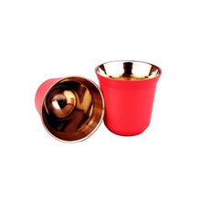 Load image into Gallery viewer, Espresso Mugs 80ml 160ml Set of 2 ,Stainless Steel Espresso Cups Set, Insulated Tea Coffee Mugs Double Wall Cups Dishwasher Safe
